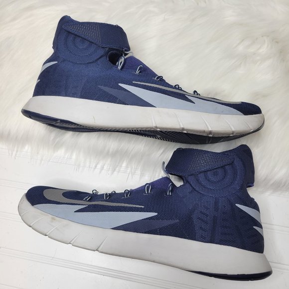 2013 Nike Zoom Hyperrev TB Basketball Shoes sz 14 Navy Blue Silver 643301-401 main image 8